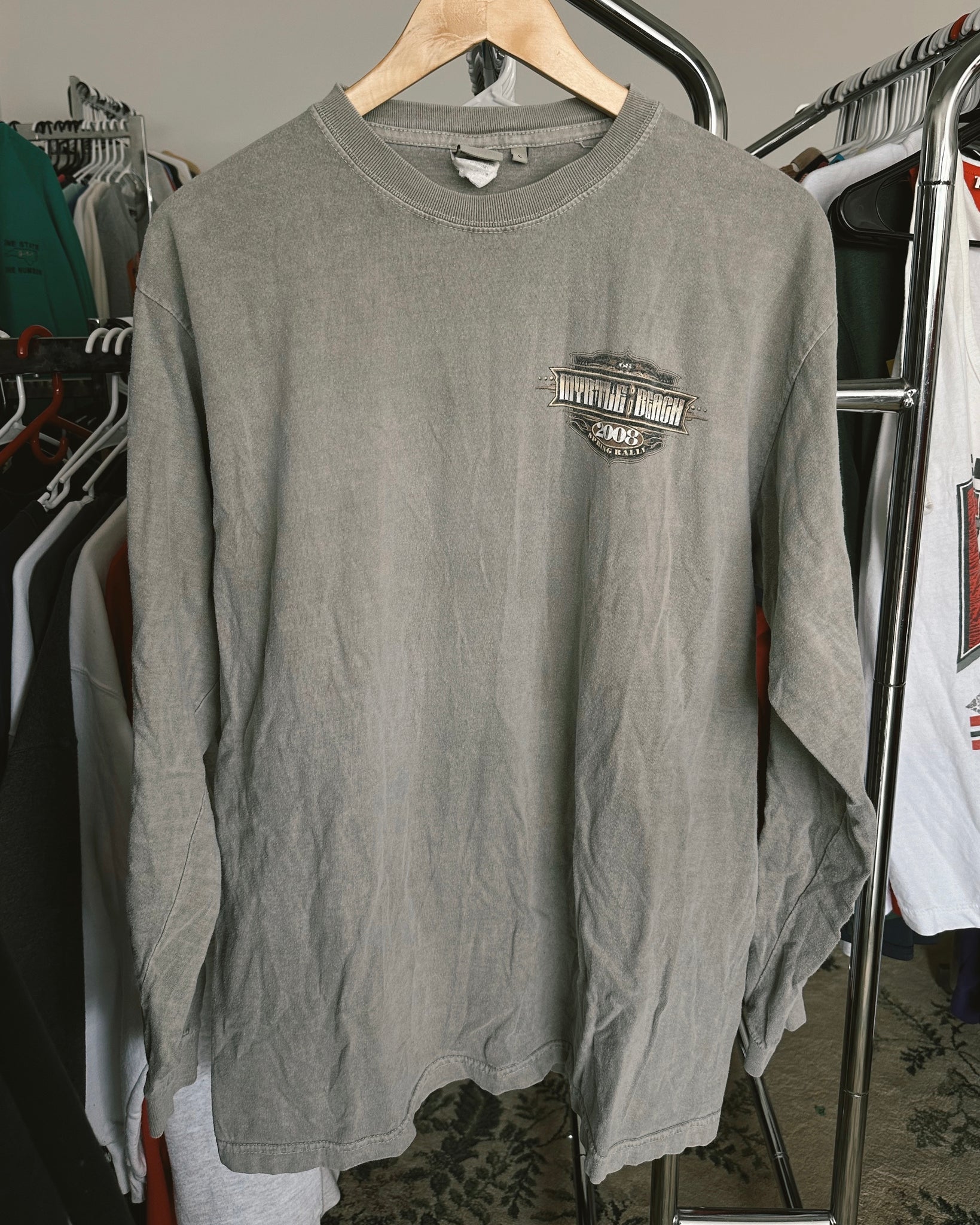 Vtg Biker Week Long Sleeve