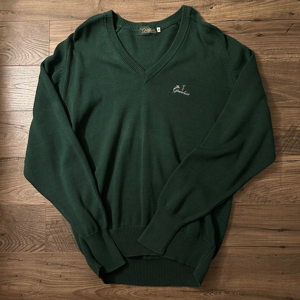 90s The Greenbrier Varsity Cut Sweater (M)