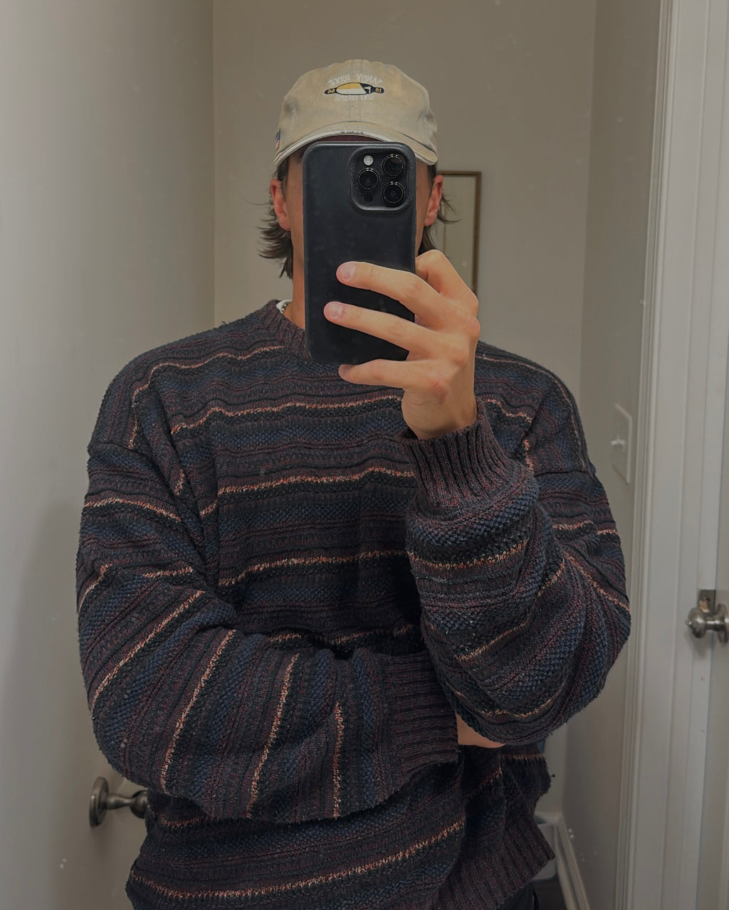 Vtg 90s Patterned Dad Sweater