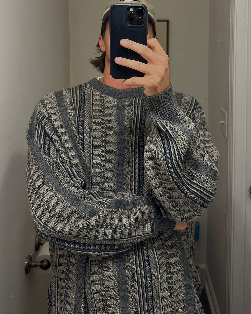 Vtg 90s Heavy Dad Sweater