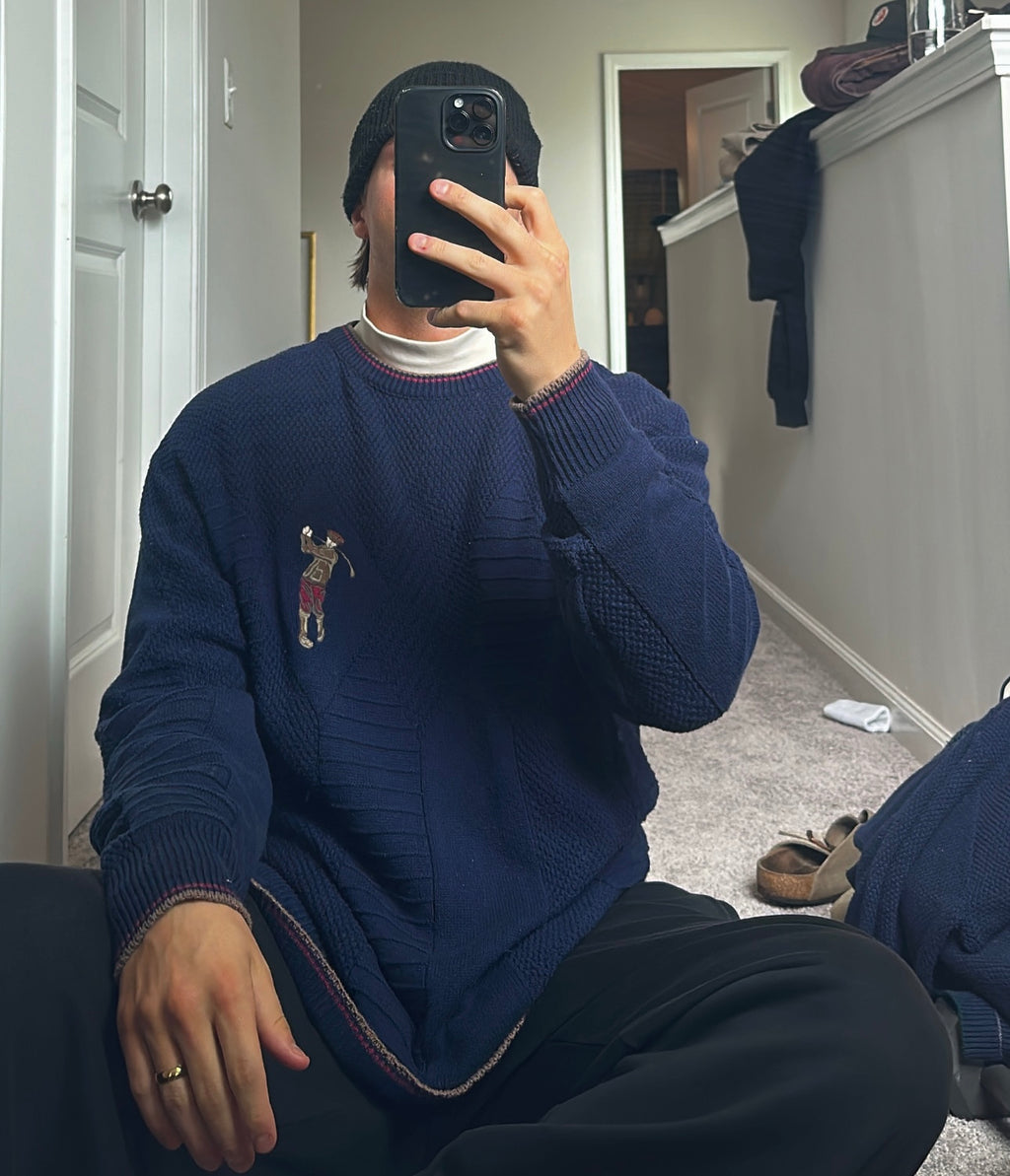 Vtg Golf Dad Sweater