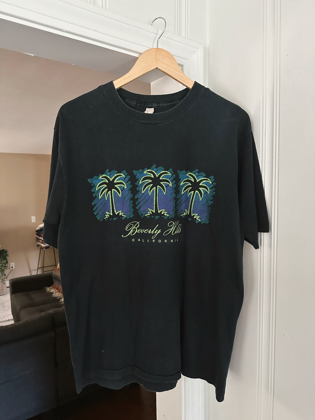 Vtg Oversized Beverly Hills T-Shirt (L)
