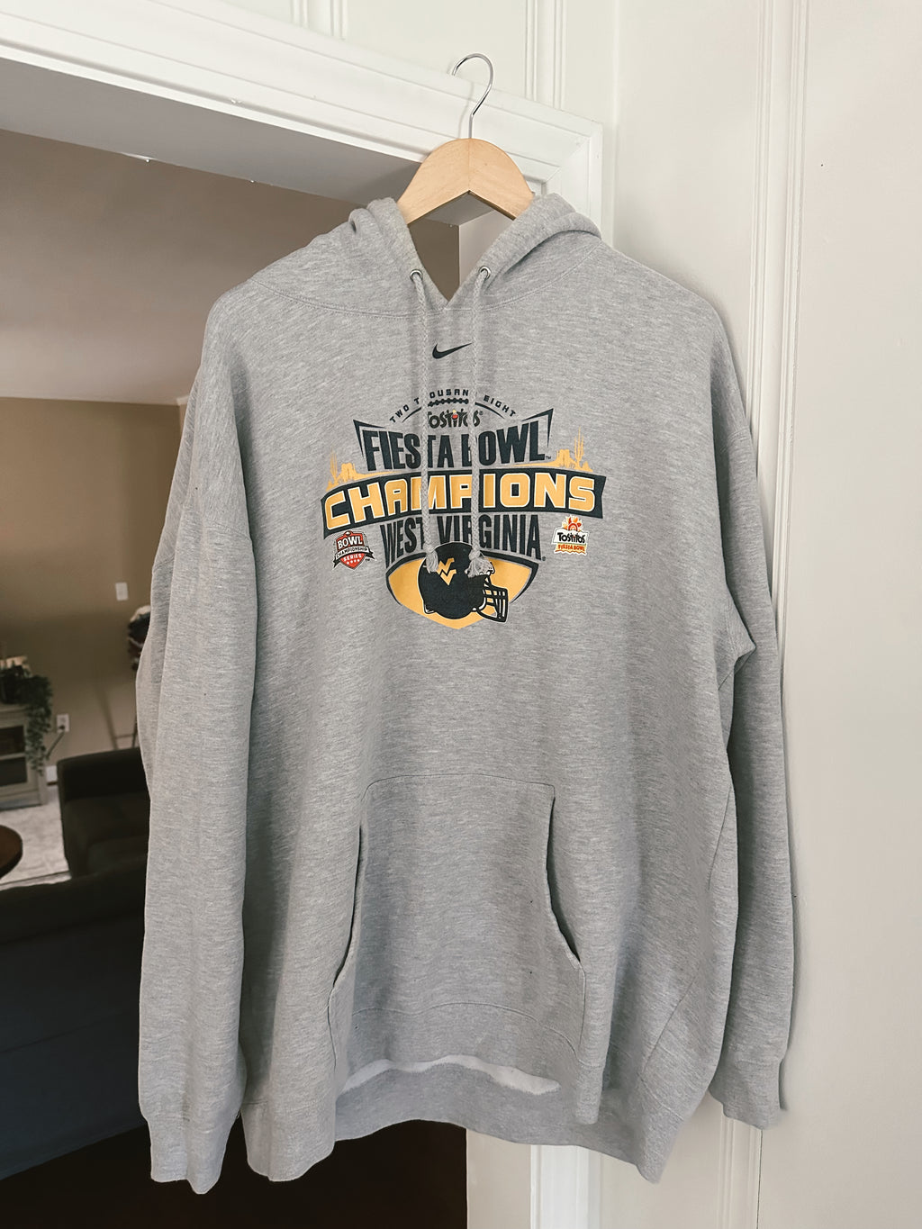 Vtg Nike WVU Hoodie (XXL)