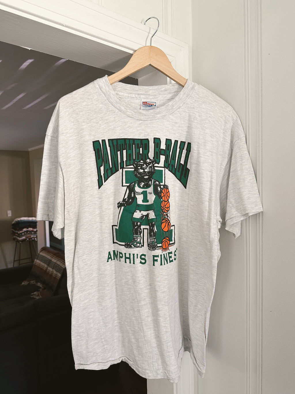 Vtg Panther Basketball T-Shirt (XL)