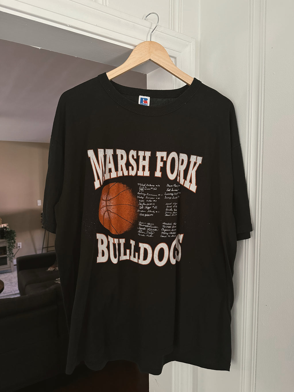 Vtg Bulldog Basketball T-Shirt (XXL)