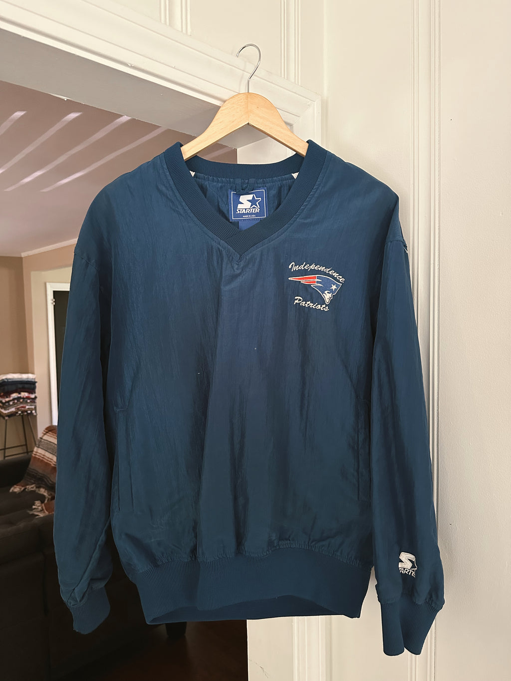 Vtg Starter Patriots Pullover (M)