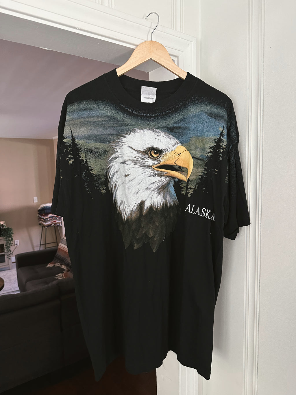 Vtg Alaska Bald Eagle T-Shirt (XL)