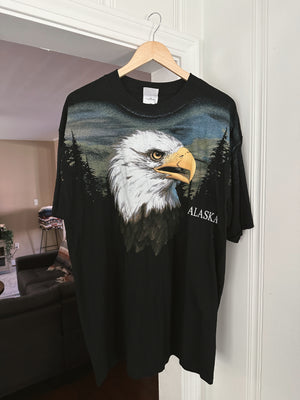 Vtg Alaska Bald Eagle T-Shirt (XL)