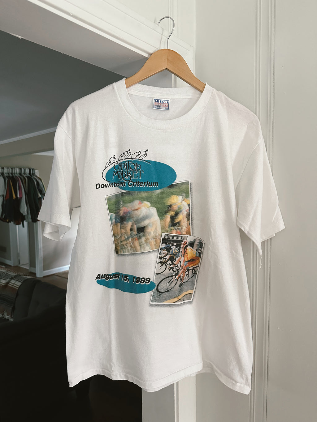 Vtg Cycling T-Shirt (L)