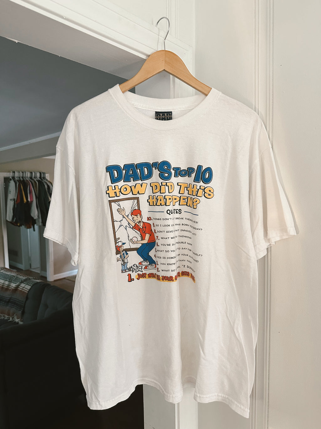 Vtg Dad Quotes T-Shirt (XL)