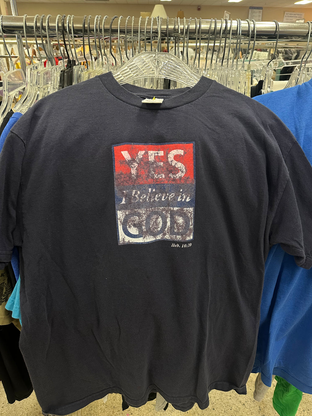 Vtg 90s Yes I Believe in God Tee